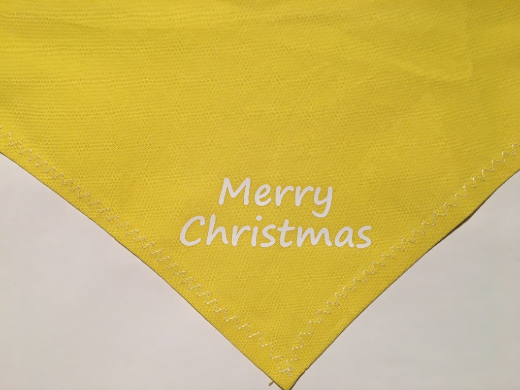 X-Mas Bandana <br>Merry Christmas yellow